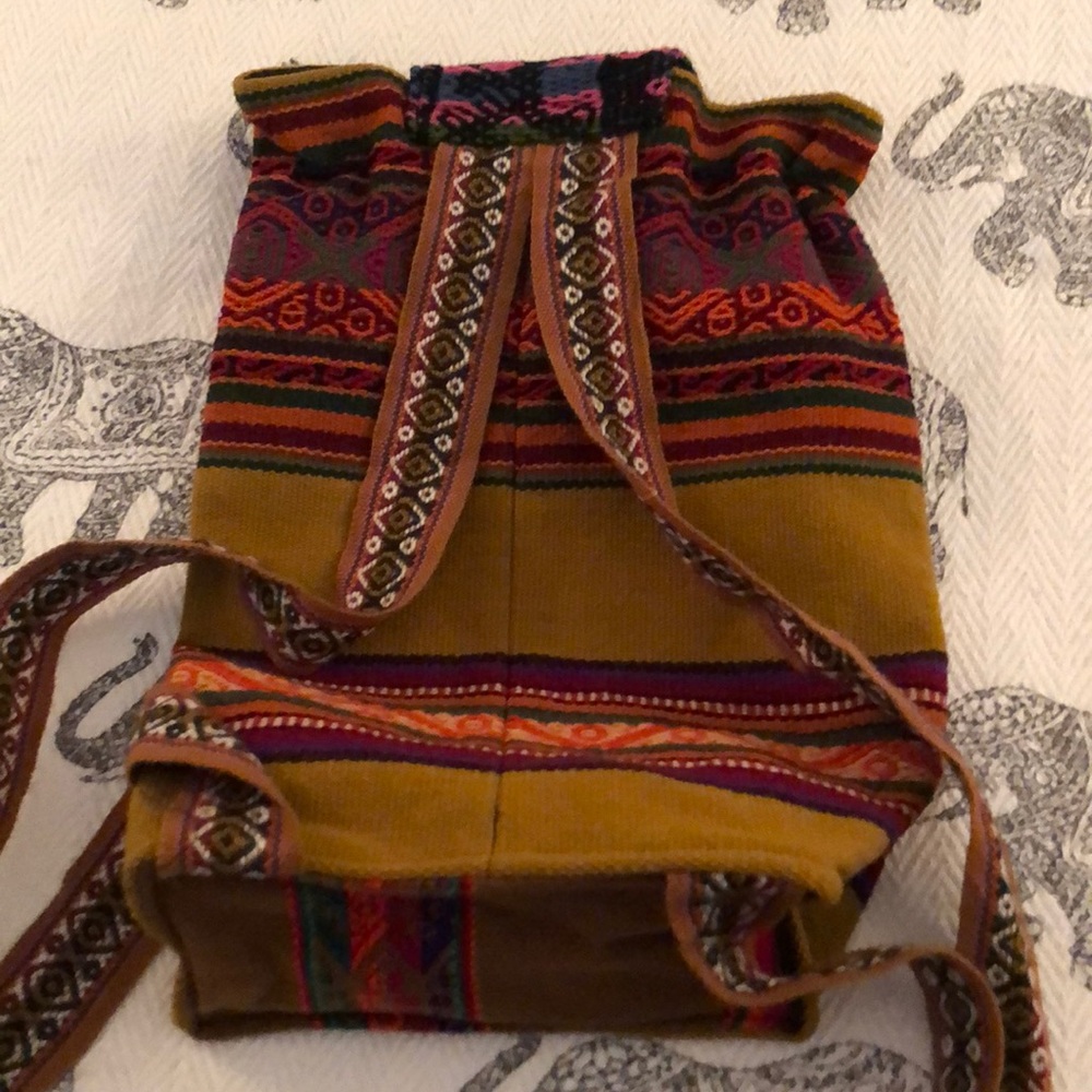 BNWT Peruvian Inca Handmade Artisans Backpack - Picture 4 of 7